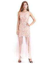 Load image into Gallery viewer, Gery 1920s V Neck Sequined Flapper Dress