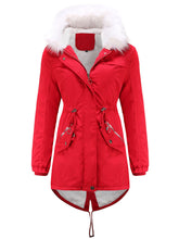 Load image into Gallery viewer, Women&#39;s Coat Daily Going Out Fall Winter Casual Waisted Solid Color Cotton Oversized Hoodie Coat