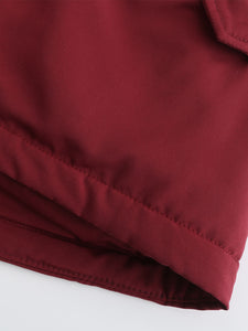 Women's Coat Daily Lamb wool Fall Winter Regular Midi Length Coat Solid Color Oversized Coat