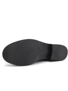 Women's Loafers Round Toe Leather Vintage Shoes