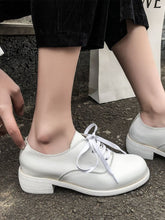 Load image into Gallery viewer, Women&#39;s Oxfords Round Toe Sheepskin Vintage Shoes