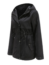 Load image into Gallery viewer, Women&#39;s Jacket Daily Going Out Fall Winter Casual Waisted Solid Color Hoodie Sporty Jacket