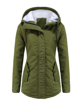 Load image into Gallery viewer, Women&#39;s Parker Coat Daily Going Out Fall Winter Casual Waisted Solid Color Oversized Hoodie Coat