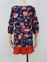 Load image into Gallery viewer, Women&#39;s Boho Dress Floral Printed V Neck Beach Dress Half Sleeve