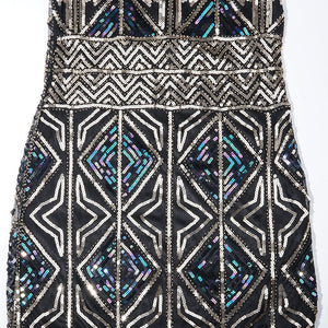 1920S Fringed Sequin Flapper Dress