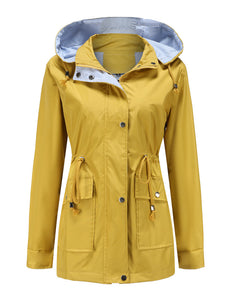 Women's Jacket Daily Going Out Fall Winter Casual Solid Color Hoodie Sporty Jacket