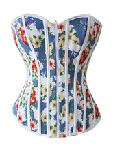 Load image into Gallery viewer, Retro Flower Strapless Corset