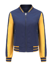 Load image into Gallery viewer, Women&#39;s Jacket Street Daily Fall Winter Casual Two Tone Stand Collar Sporty Jacket