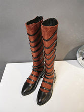 Load image into Gallery viewer, Women&#39;s Boots Platform Round Toe PU Knee High Boots Casual