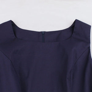 Cotton With Pocket A Line 50S Dress
