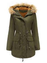 Load image into Gallery viewer, Women&#39;s Coat Street Daily Winter Plush Long Coat Solid Color Oversized Fur Warm Coat