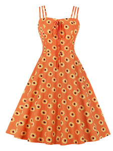 Daisy 1950S Vintage Spaghetti Strap Dress