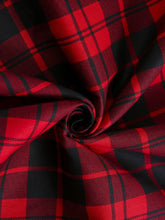 Load image into Gallery viewer, 1950S Plaid Puff Sleeve Crop Tops