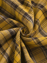 Load image into Gallery viewer, 1950S Yellow Plaid  Vintage Dress With Belt